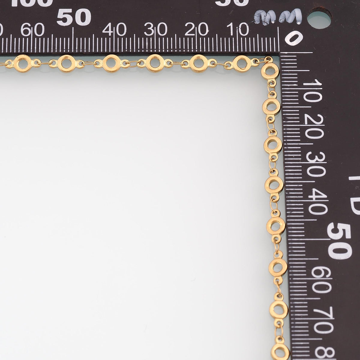 Stainless Steel Hollow Ring Chain,14K Gold Stainless Steel Chain,Waterproof Chain for DIY Necklace Bracelet Making