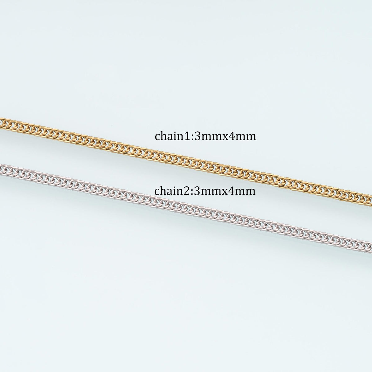 Stainless Steel Meso Chain,14K Gold Stainless Steel Chain,Waterproof Chain for DIY Necklace Bracelet Making