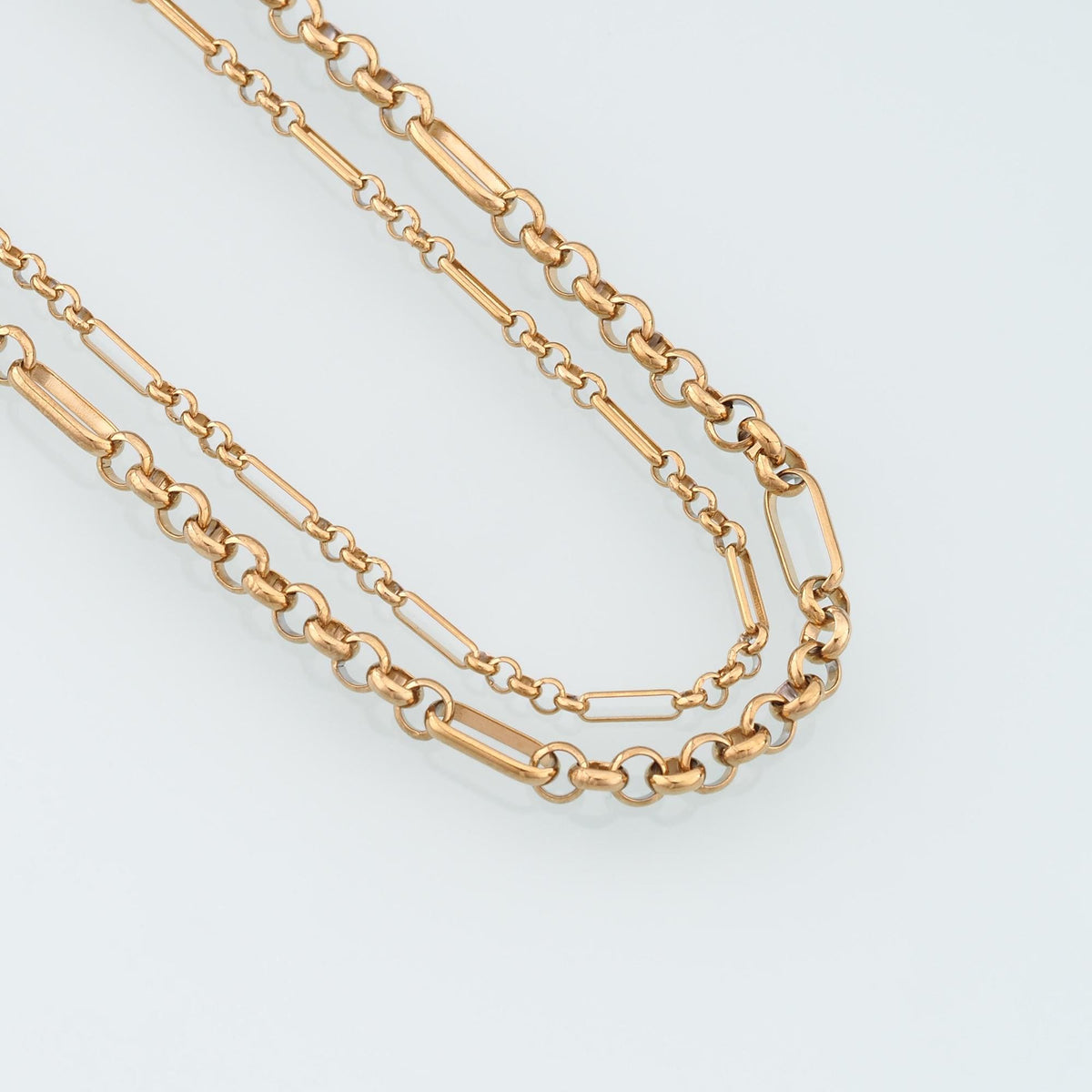 Stainless Steel Figaro Chain,14K Gold Stainless Steel Chain,Waterproof Chain for DIY Necklace Bracelet Making