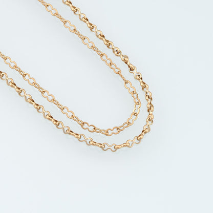 Stainless Steel Hoist Chain,14K Gold Stainless Steel Chain,Waterproof Chain for DIY Necklace Bracelet Making