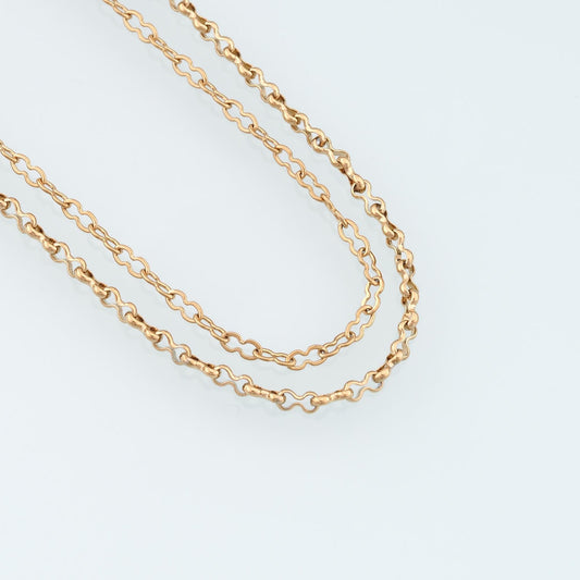 Stainless Steel Hoist Chain,14K Gold Stainless Steel Chain,Waterproof Chain for DIY Necklace Bracelet Making