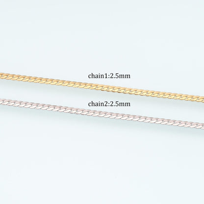 Stainless Steel Snake Chain,14K Gold Stainless Steel Chain,Waterproof Chain for DIY Necklace Bracelet Making