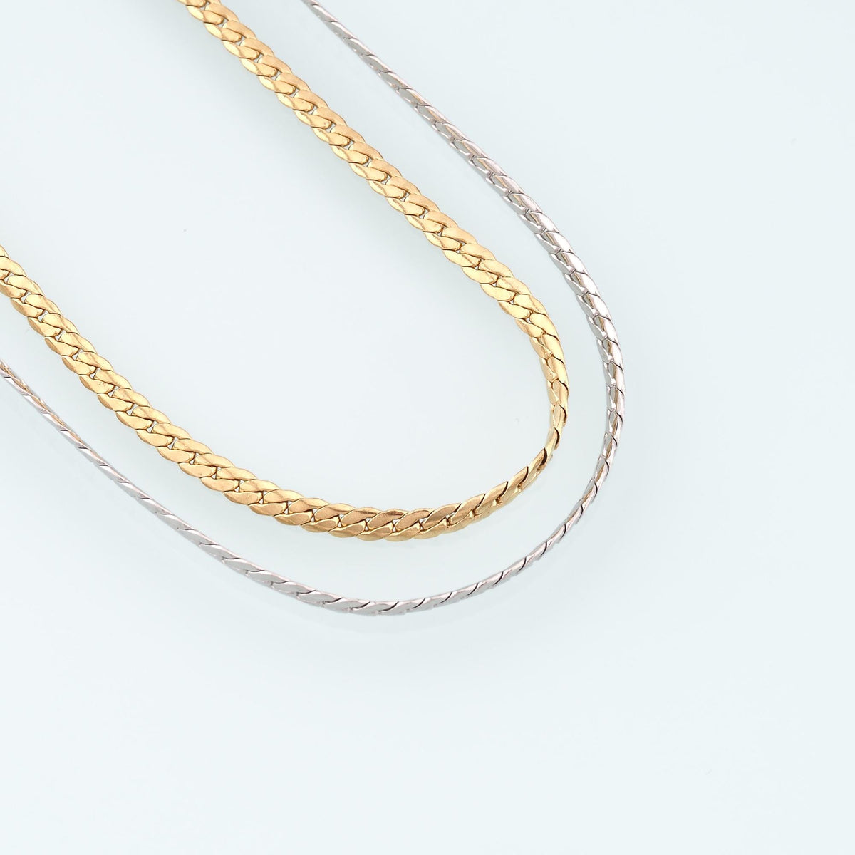 Stainless Steel Snake Chain,14K Gold Stainless Steel Chain,Waterproof Chain for DIY Necklace Bracelet Making