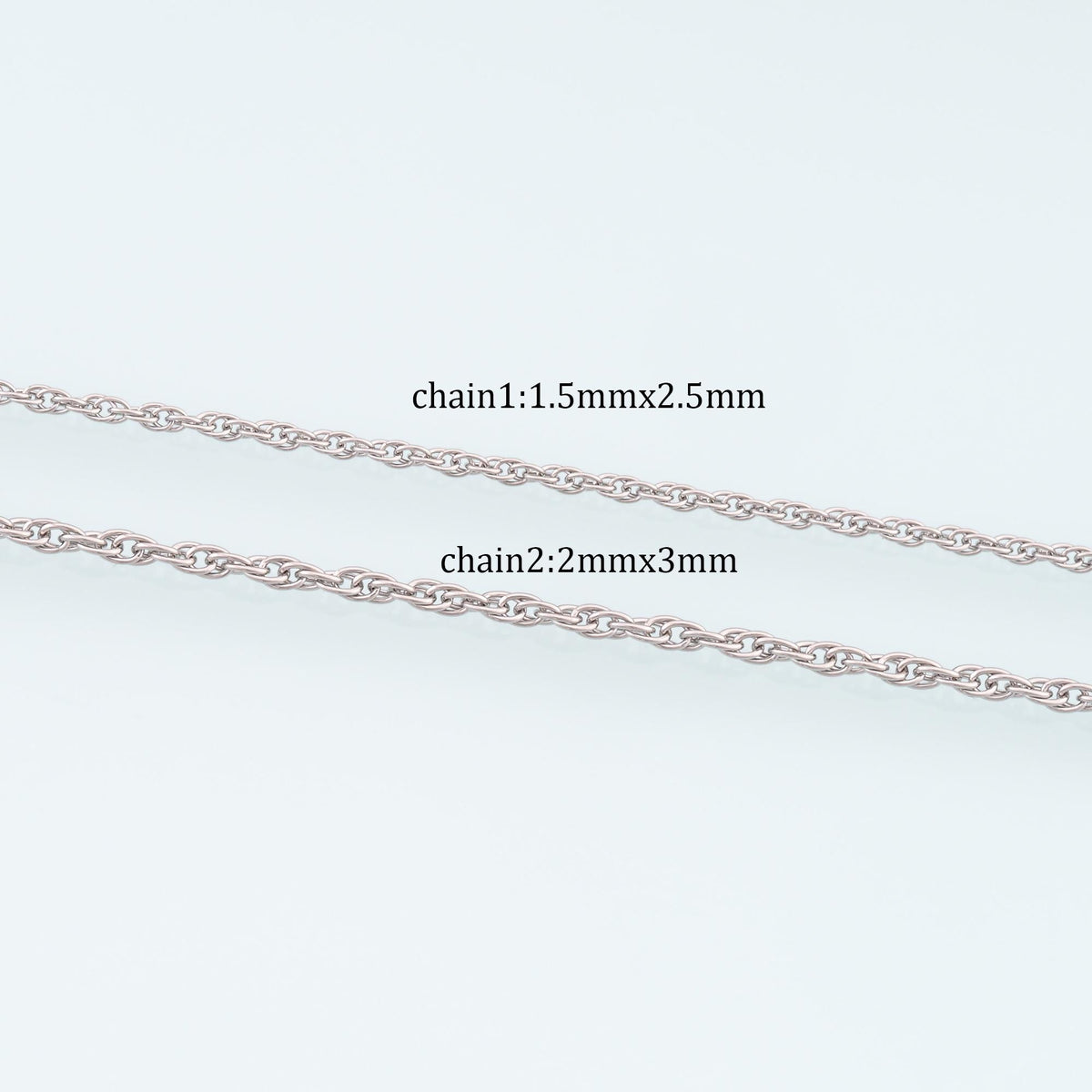 Stainless Steel Chopin Chain,Silver Stainless Steel Chain,Waterproof Chain for DIY Necklace Bracelet Making