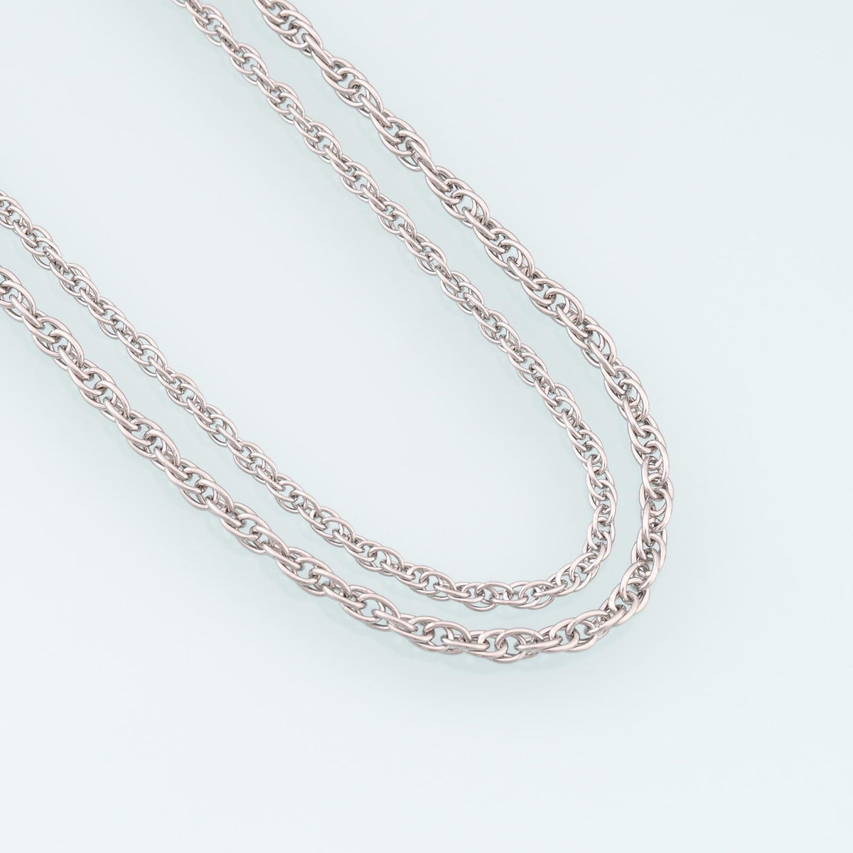 Stainless Steel Chopin Chain,Silver Stainless Steel Chain,Waterproof Chain for DIY Necklace Bracelet Making