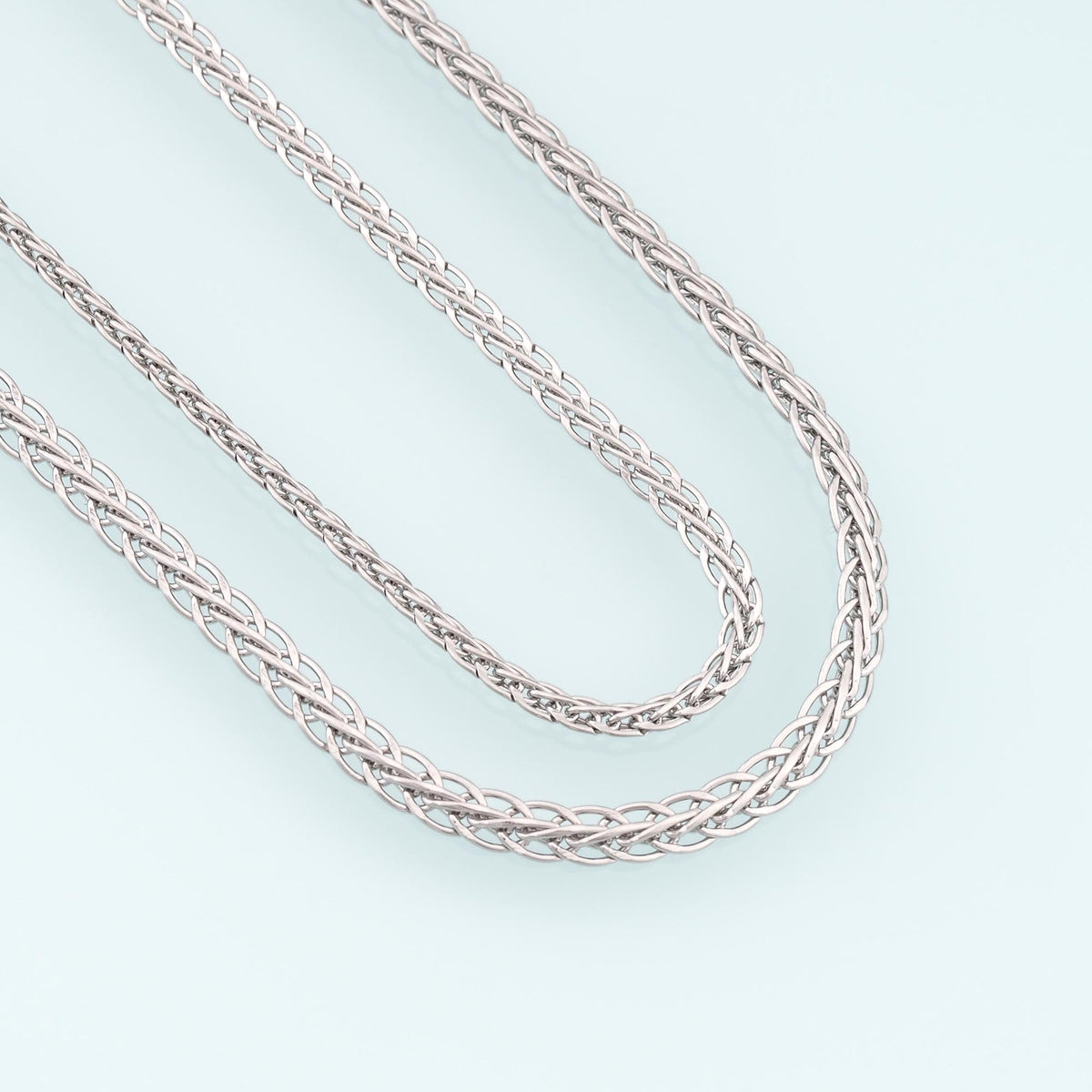 Stainless Steel Chopin Chain,Silver Stainless Steel Chain,Waterproof Chain for DIY Necklace Bracelet Making
