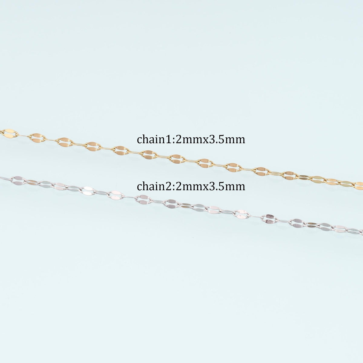 Stainless Steel Oval Chain,14K Gold Stainless Steel Chain,Waterproof Chain for DIY Necklace Bracelet Making