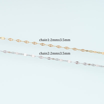 Stainless Steel Oval Chain,14K Gold Stainless Steel Chain,Waterproof Chain for DIY Necklace Bracelet Making