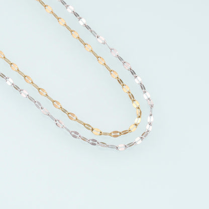 Stainless Steel Oval Chain,14K Gold Stainless Steel Chain,Waterproof Chain for DIY Necklace Bracelet Making