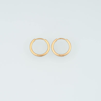 A Pair Stainless Steel Huggie Earrings, 14K Gold Filled Waterproof Never Fade Huggie Hoops,Everyday DIY Jewelry Ear Stack Jew