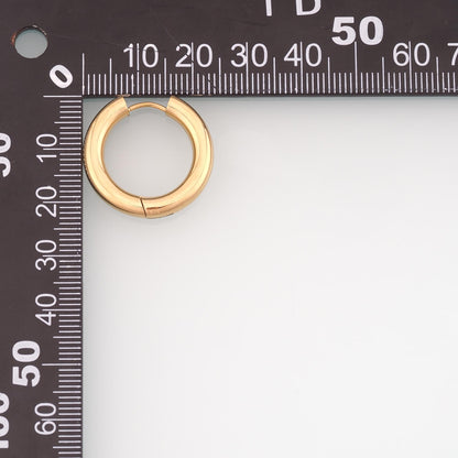 A Pair Stainless Steel Huggie Earrings, 14K Gold Filled Waterproof Never Fade Huggie Hoops,Everyday DIY Jewelry Ear Stack Jew