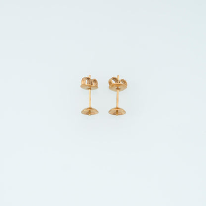 A Pair Stainless Steel Earrings Stud, 14K Gold Filled Waterproof Never Fade Earrings Stud,Everyday DIY Jewelry Ear Stack Jewe