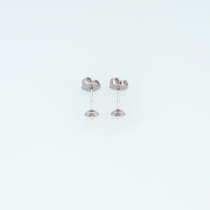 A Pair Stainless Steel Earrings Stud, 14K Gold Filled Waterproof Never Fade Earrings Stud,Everyday DIY Jewelry Ear Stack Jewe