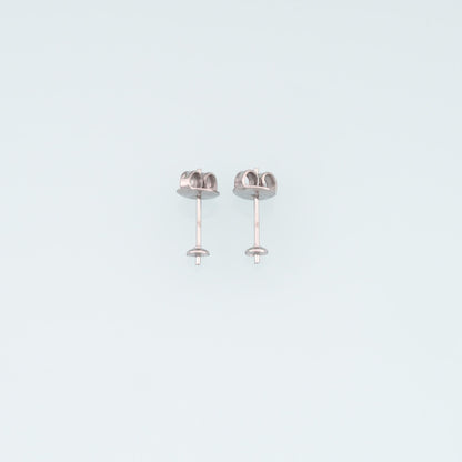 A Pair Stainless Steel Earrings Stud, 14K Gold Filled Waterproof Never Fade Earrings Stud,Everyday DIY Jewelry Ear Stack Jewe