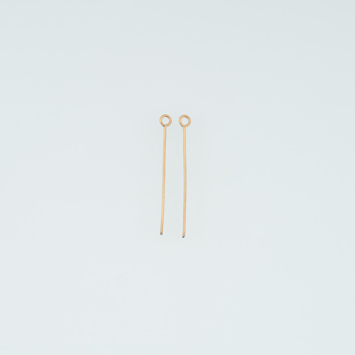 A Pair Stainless Steel Beading Eye Stud, 14K Gold Filled Waterproof Never Fade Earrings Stud,Everyday DIY Jewelry Ear Stack J