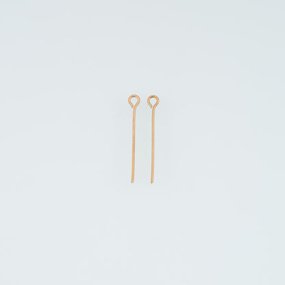 A Pair Stainless Steel Beading Eye Stud, 14K Gold Filled Waterproof Never Fade Earrings Stud,Everyday DIY Jewelry Ear Stack J