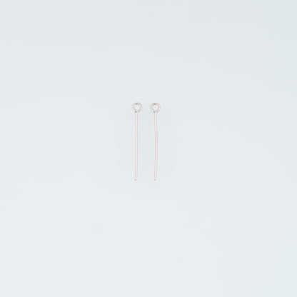 A Pair Stainless Steel Beading Eye Stud, 14K Gold Filled Waterproof Never Fade Earrings Stud,Everyday DIY Jewelry Ear Stack J