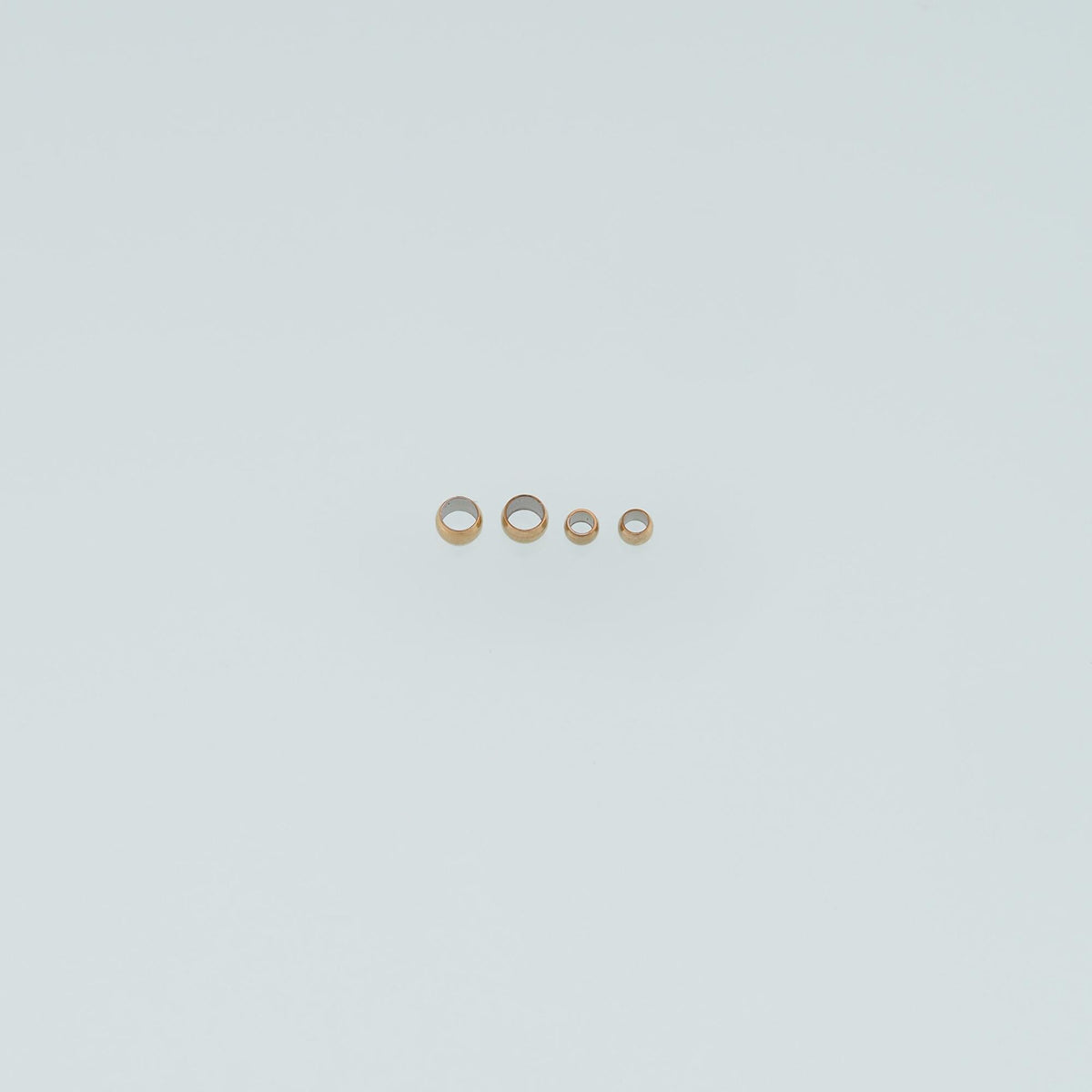 14K Gold Round Round Beads 2 mm, 1.5 mm for Jewelry Making