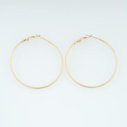 A Pair Stainless Steel Hoop Earring Findings, 14K Gold Filled Waterproof Never Fade Huggie Hoops,Everyday DIY Jewelry Ear Sta