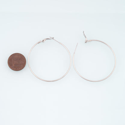 A Pair Stainless Steel Hoop Earring Findings, 14K Gold Filled Waterproof Never Fade Huggie Hoops,Everyday DIY Jewelry Ear Sta