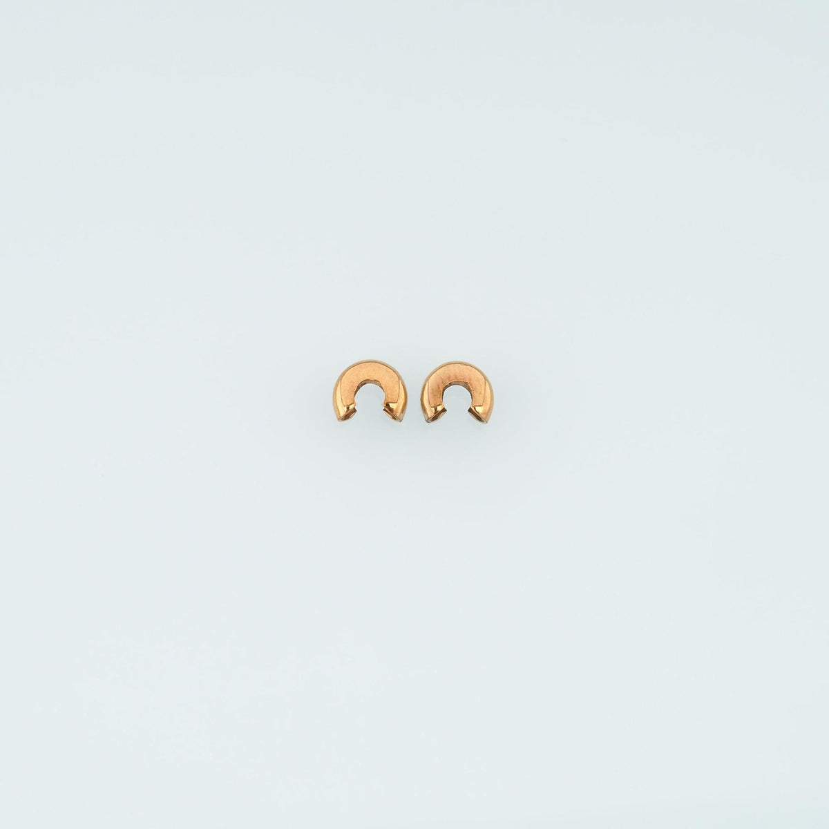 14K Gold Crimp 7 mm, 6.5 mm for Jewelry Making