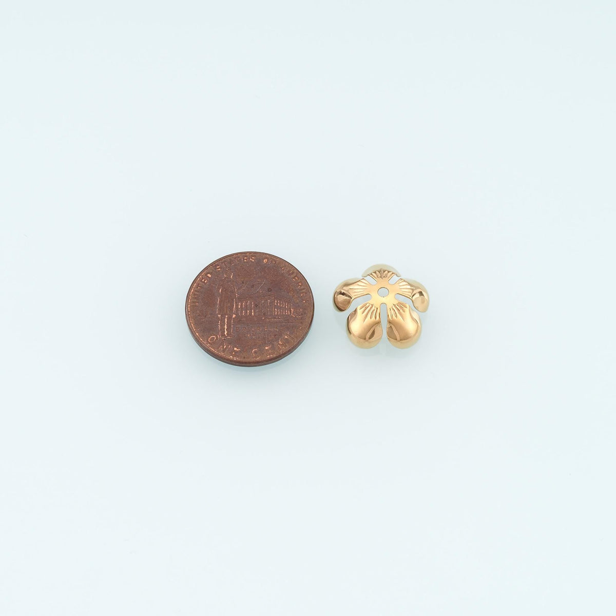 14K Gold Flower Jewelry Beads for Jewelry Making