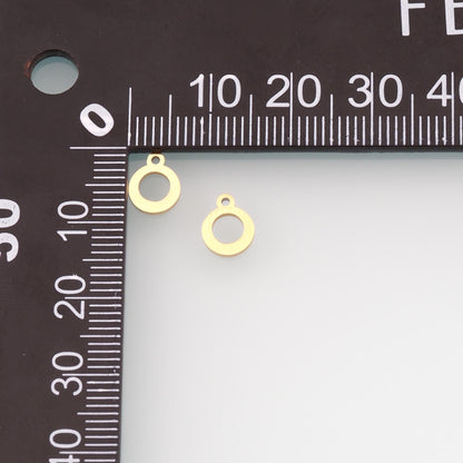 14K Gold Charm Pendant for Jewelry Making