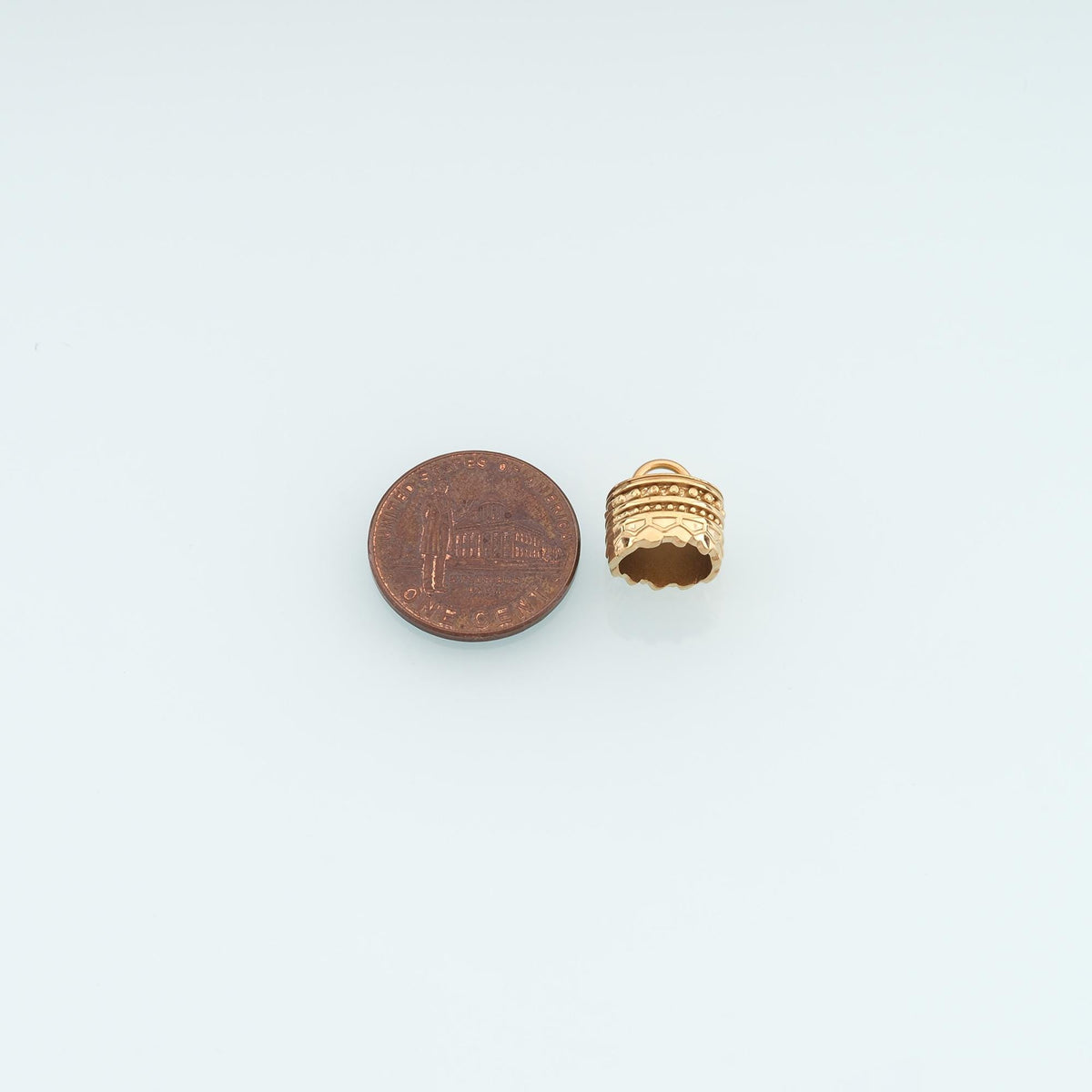 Stainless Steel Bead Caps, 14K Gold Filled Waterproof Spacer Beads,DIY Necklace Bracelet Findings Supplies