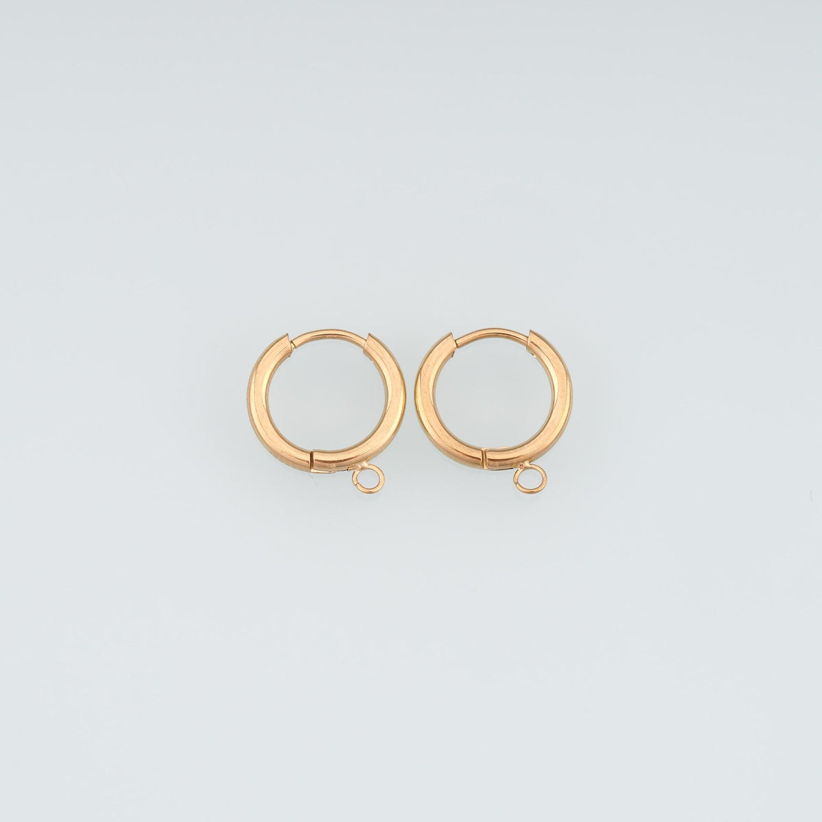 A Pair Stainless Steel Hoop Earrings, 14K Gold Filled Waterproof Never Fade Huggie Hoops,Everyday DIY Jewelry Ear Stack Jewel
