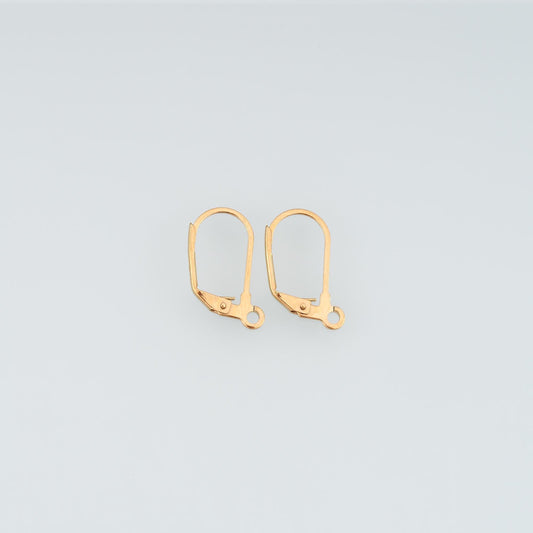 14K Gold Huggie Hoop Earrings for Jewelry Making