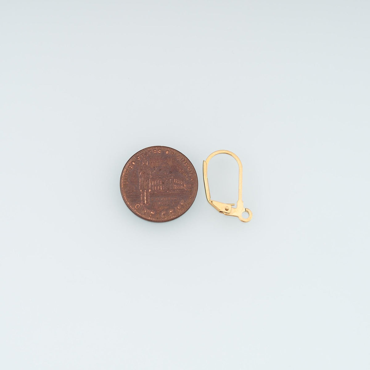 A Pair Stainless Steel French Leverback Ear Wire, 14K Gold Filled Waterproof Never Fade Huggie Hoops,Everyday DIY Jewelry Ear