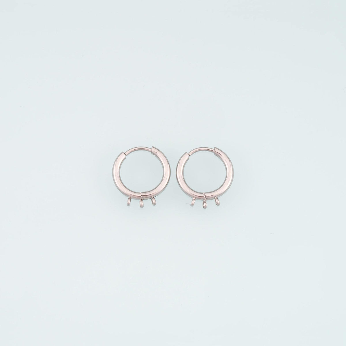 A Pair Stainless Steel Multi Loop Hoop Earring, 14K Gold Filled Waterproof Never Fade,Everyday DIY Jewelry Ear Stack