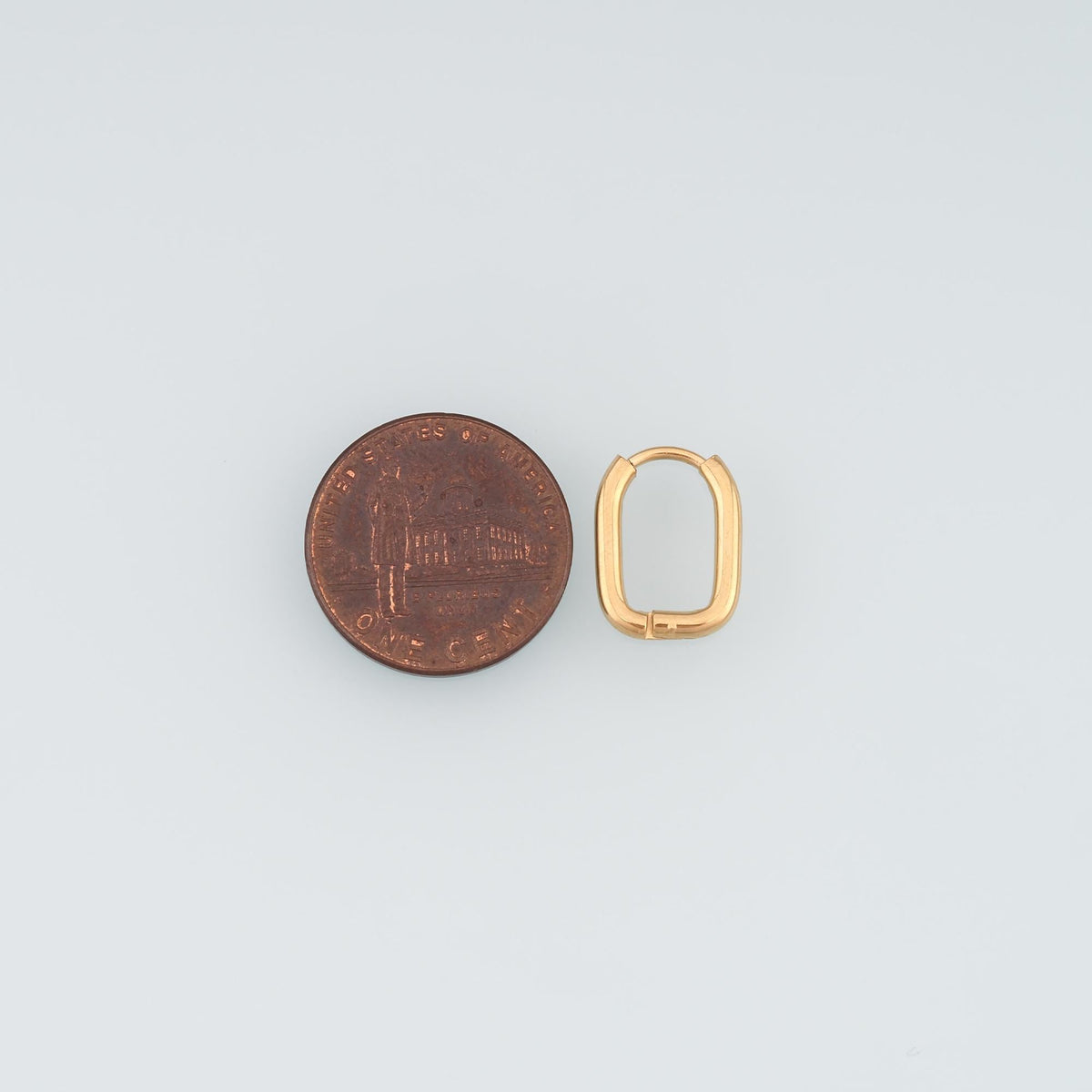 A Pair Stainless Steel Geometry Huggie Hoop Earring, 14K Gold Filled Waterproof Never Fade,Everyday DIY Jewelry Ear Stack