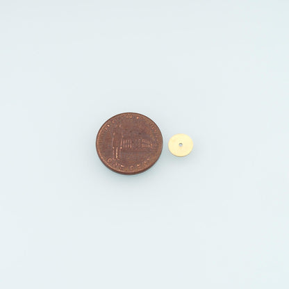 Stainless Steel Disc Spacer Beads, 14K Gold Filled Waterproof Charm,DIY Necklace Bracelet Findings Supplies