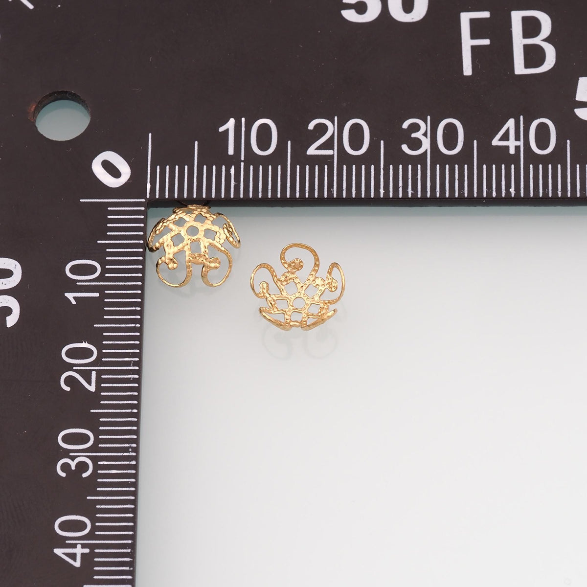 Stainless Steel Flower Bead Cap, 14K Gold Filled Waterproof Never Fade Beads,DIY Necklace Bracelet Findings Supplies