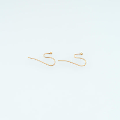 A Pair Stainless Steel Open Ear Hook, 14K Gold Filled Waterproof Never Fade,Everyday DIY Jewelry Ear Stack Jewelry