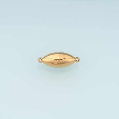 Oval Magnetic Separable Connector,14K Gold Stainless Steel Connector,Waterproof Connector for DIY Necklace Bracelet Making