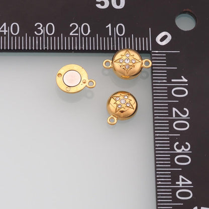 14K Gold North Star Clasp for Jewelry Making