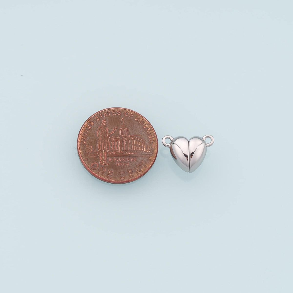 Heart Magnetic Connector,14K Gold Stainless Steel Connector,Waterproof Connector for DIY Necklace Bracelet Making