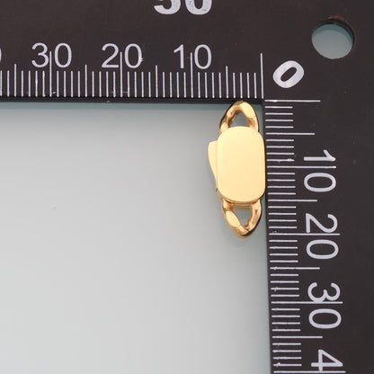 Oval Magnetic Connector,14K Gold Stainless Steel Connector,Waterproof Connector for DIY Necklace Bracelet Making