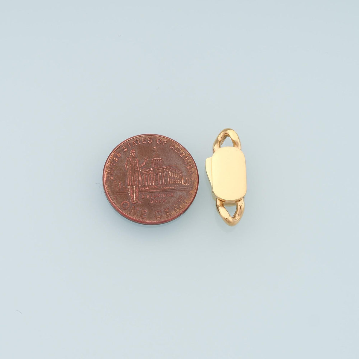 Oval Magnetic Connector,14K Gold Stainless Steel Connector,Waterproof Connector for DIY Necklace Bracelet Making