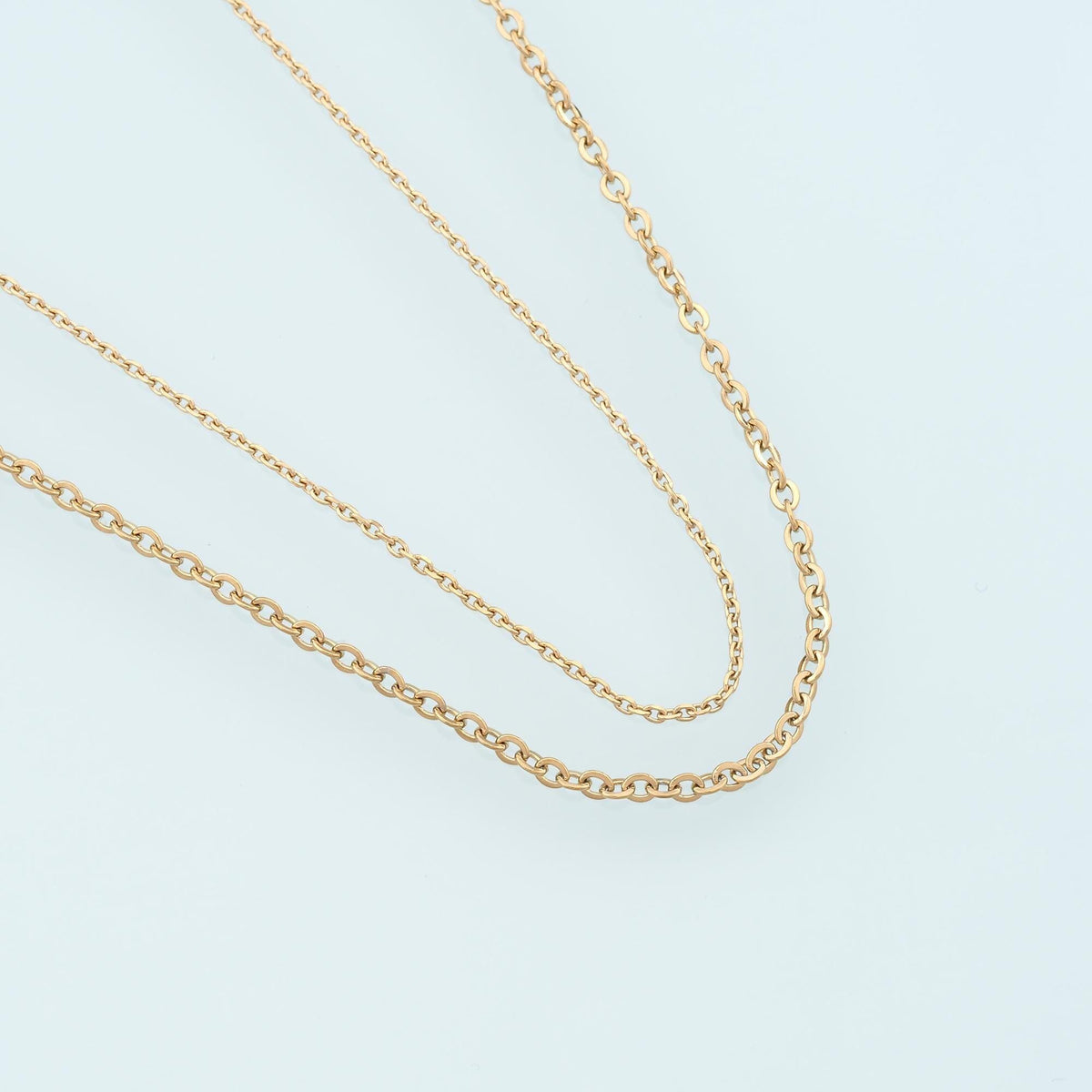 Stainless Steel Oval Chain,14K Gold Stainless Steel Chain,Waterproof Chain for DIY Necklace Bracelet Making