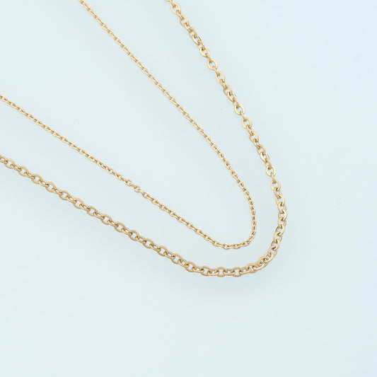Stainless Steel Oval Chain,14K Gold Stainless Steel Chain,Waterproof Chain for DIY Necklace Bracelet Making