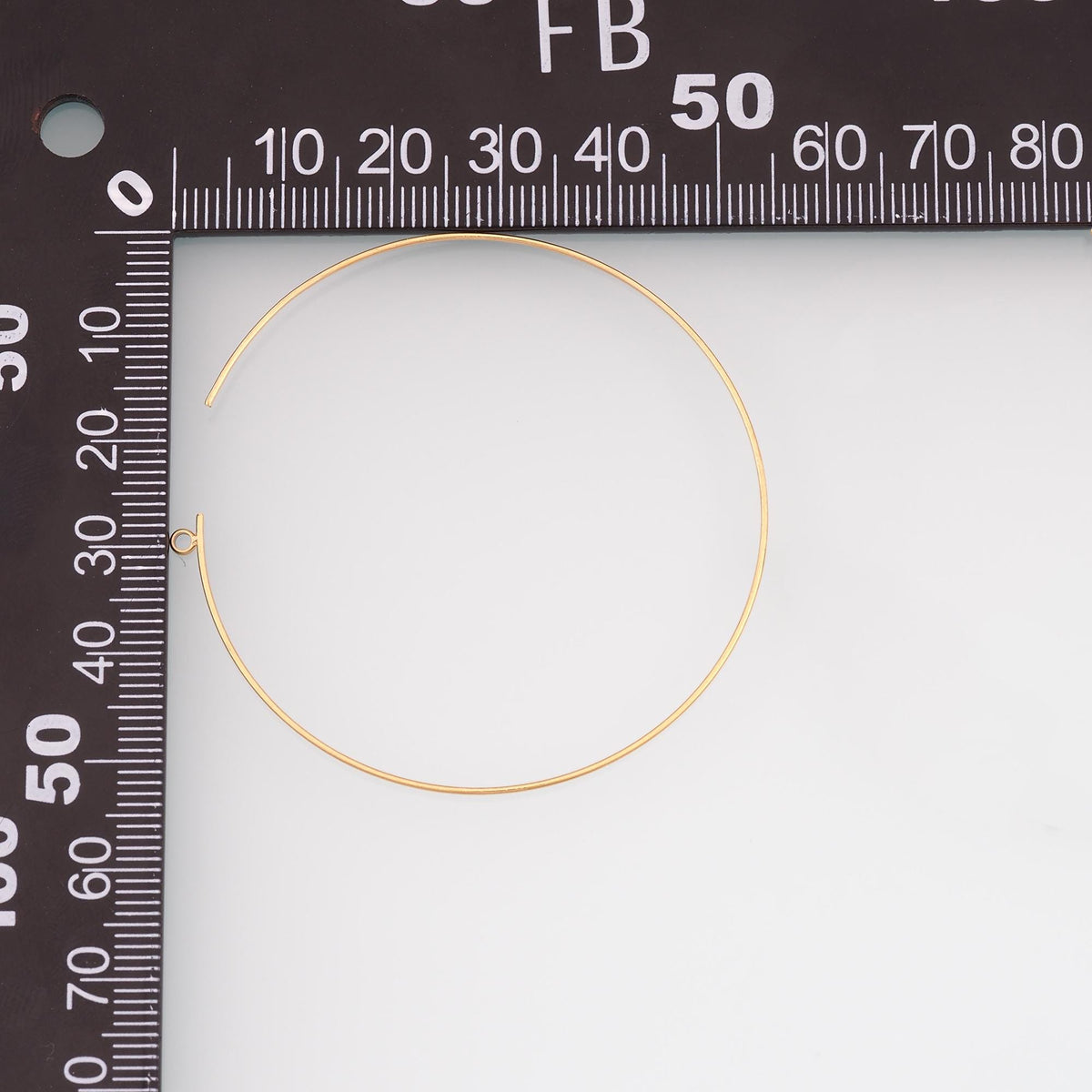 14K Gold Round Hoop Earrings for Jewelry Making