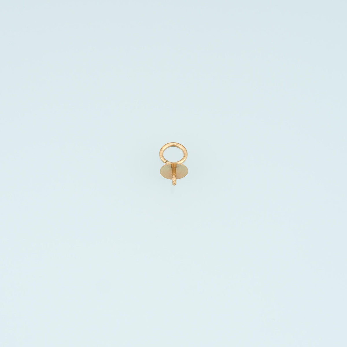 30 PCS Stainless Steel Round Bead Caps with Loop, 14K Gold Filled Waterproof Spacer Beads,DIY Necklace Bracelet Findings Supp
