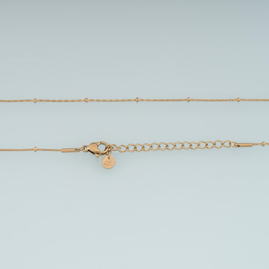 Round Bead Necklace, 14K Gold Filled Waterproof Non Tarnish Necklace,DIY Everyday Layering Necklace