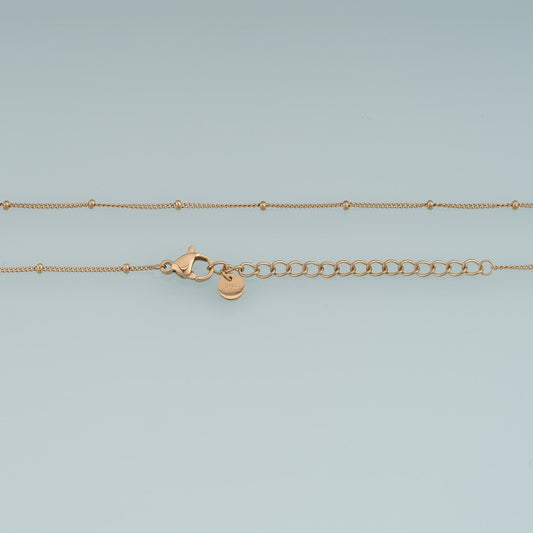 Round Bead Necklace, 14K Gold Filled Waterproof Non Tarnish Necklace,DIY Everyday Layering Necklace