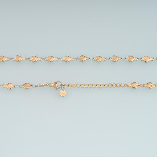 14K Gold Heart Necklace for Jewelry Making