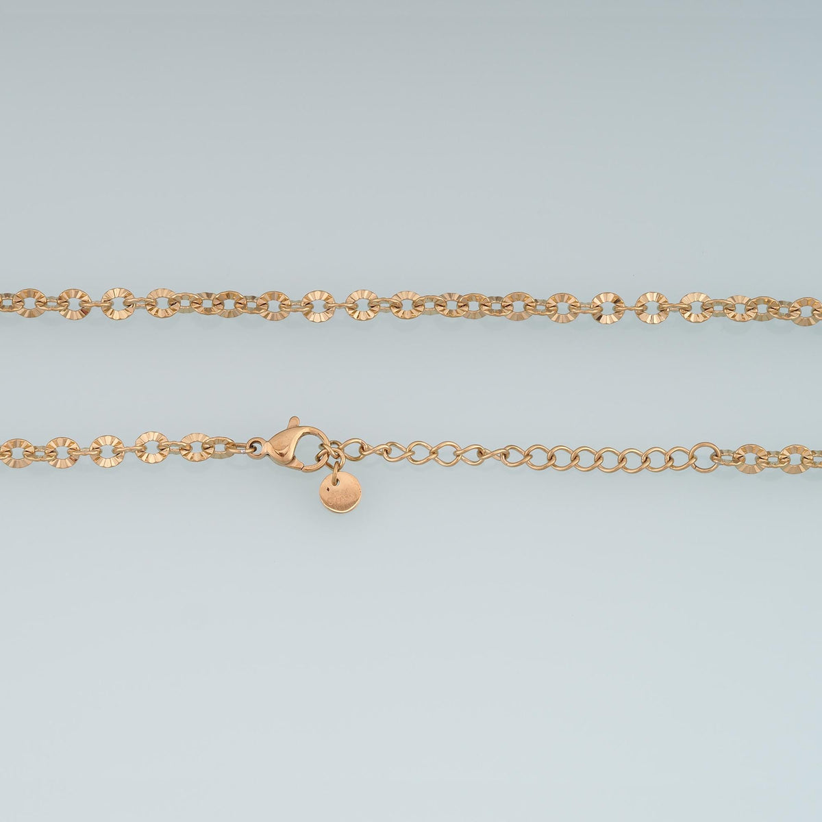 Round Embossing Necklace, 14K Gold Filled Waterproof Non Tarnish Necklace,DIY Everyday Layering Necklace