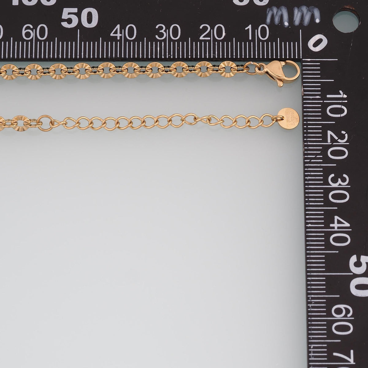 Round Embossing Necklace, 14K Gold Filled Waterproof Non Tarnish Necklace,DIY Everyday Layering Necklace